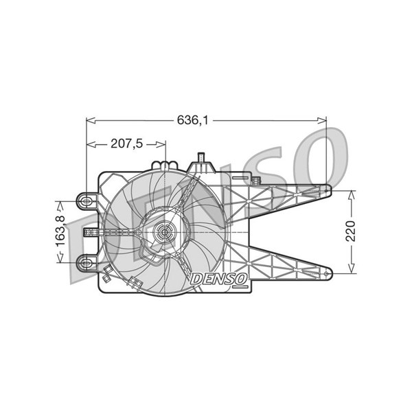 Fläkt, kylare 12V Denso DER09014 DENSO