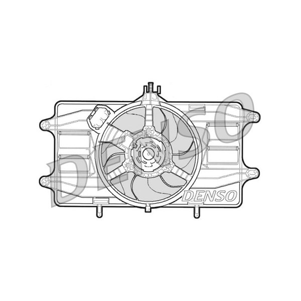 Fläkt, kylare 12V Denso DER09020 DENSO