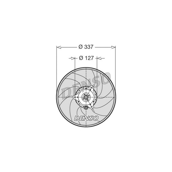 Fläkt, kylare 12V Denso DER21002 DENSO