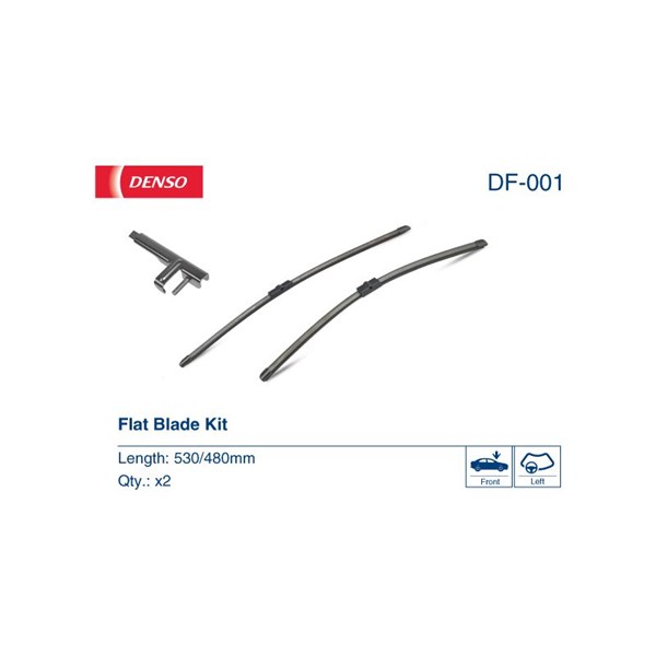 Torkarblad, Förarsida, Passagerarsida Denso DF-001 DENSO