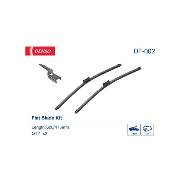 Torkarblad, Förarsida, Passagerarsida Denso DF-002 DENSO
