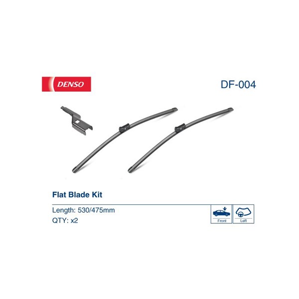 Torkarblad, Förarsida, Passagerarsida Denso DF-004 DENSO