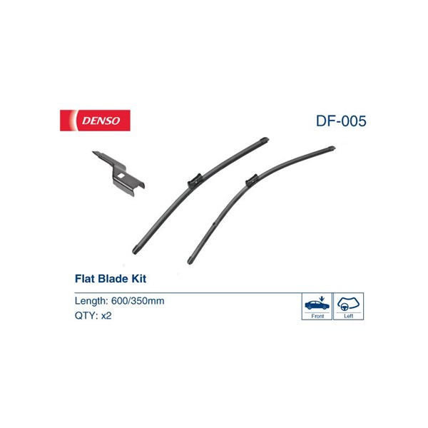 Torkarblad, Förarsida, Passagerarsida Denso DF-005 DENSO