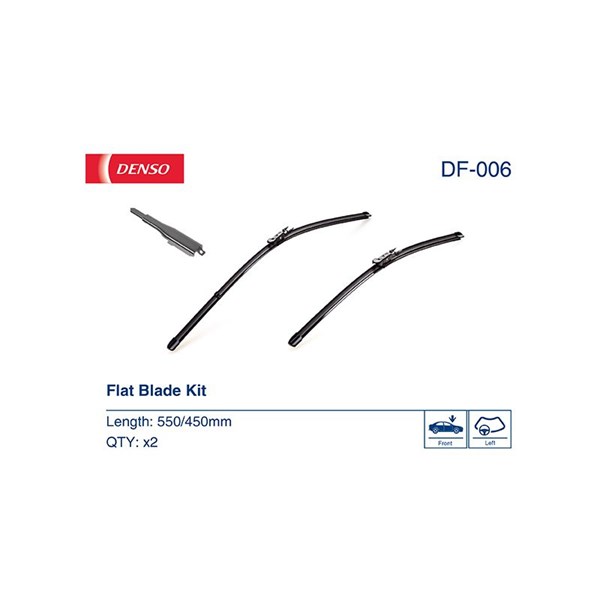 Torkarblad, Förarsida, Passagerarsida Denso DF-006 DENSO