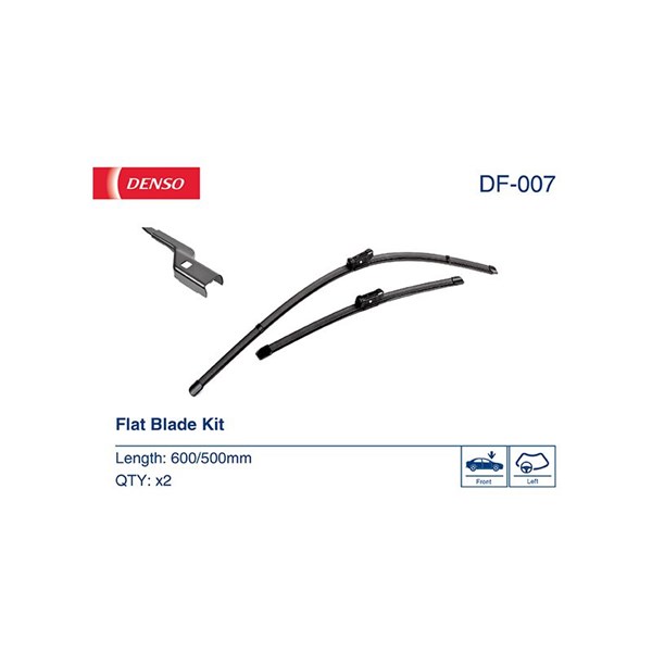 Torkarblad, Förarsida, Passagerarsida Denso DF-007 DENSO