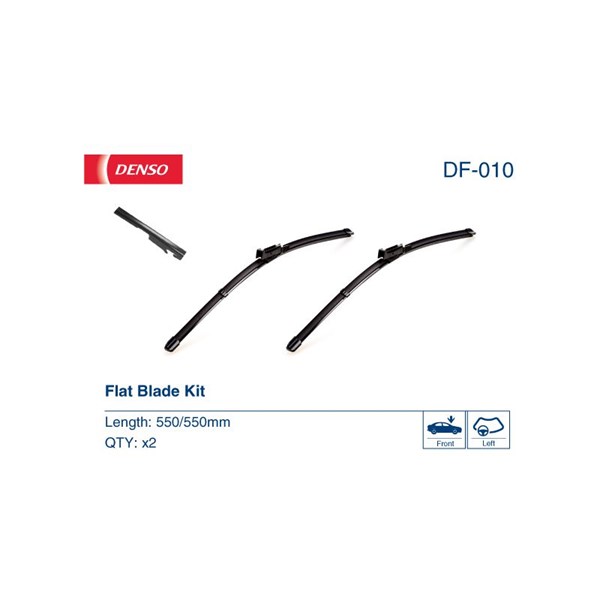 Torkarblad, Förarsida, Passagerarsida Denso DF-010 DENSO