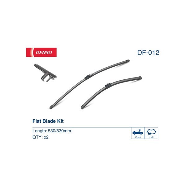 Torkarblad, Förarsida, Passagerarsida Denso DF-012 DENSO