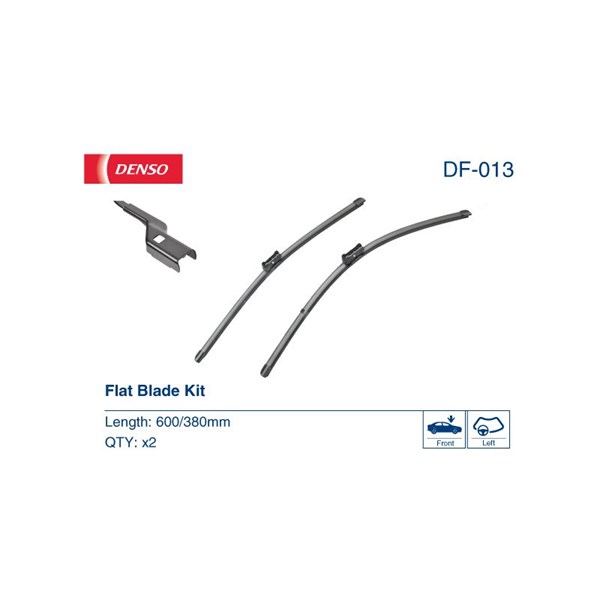 Torkarblad, Förarsida, Passagerarsida Denso DF-013 DENSO