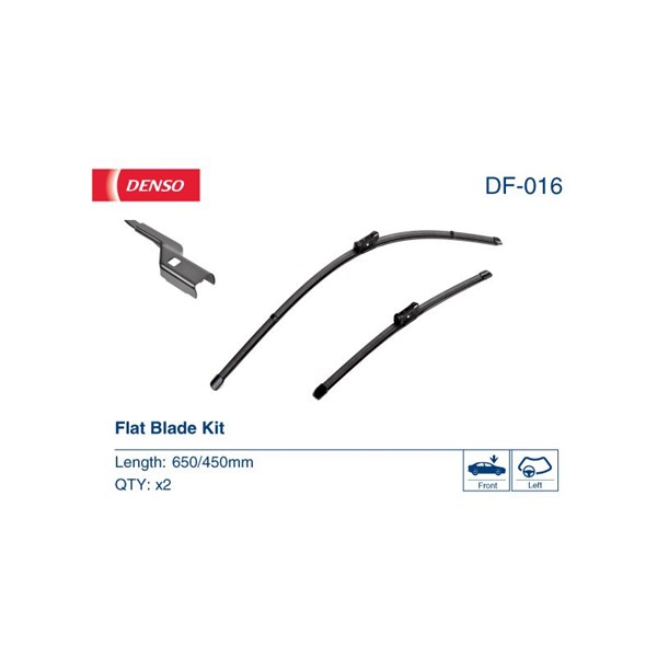 Torkarblad, Förarsida, Passagerarsida Denso DF-016 DENSO