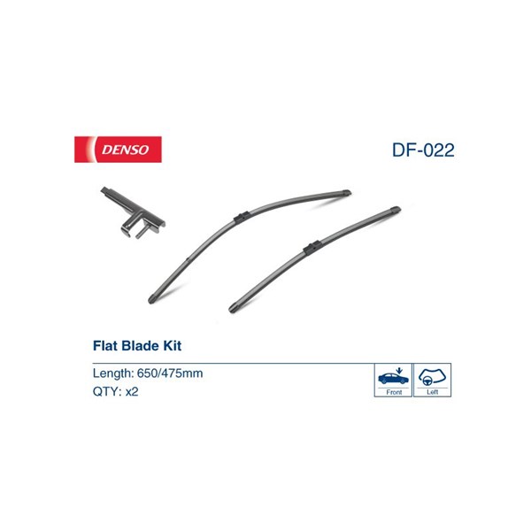 Torkarblad, Förarsida, Passagerarsida Denso DF-022 DENSO