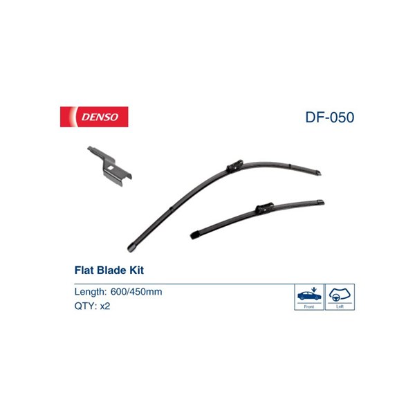 Torkarblad, Förarsida, Passagerarsida Denso DF-050 DENSO