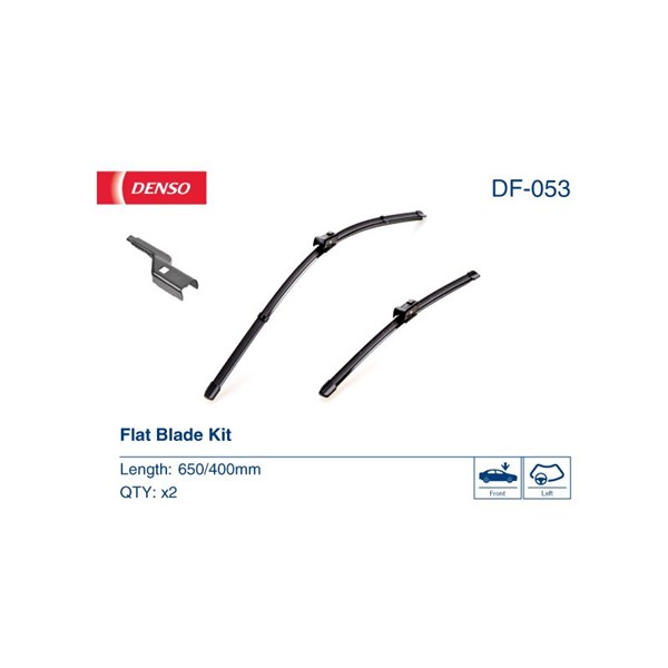 Torkarblad, Förarsida, Passagerarsida Denso DF-053 DENSO