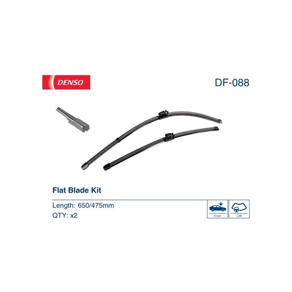 Torkarblad, Förarsida, Passagerarsida Denso DF-088 DENSO