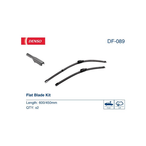 Torkarblad, Förarsida, Passagerarsida Denso DF-089 DENSO