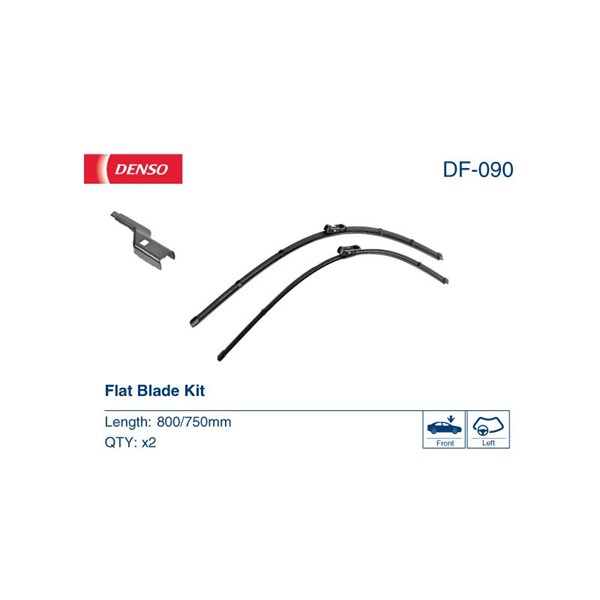 Torkarblad, Förarsida, Passagerarsida Denso DF-090 DENSO
