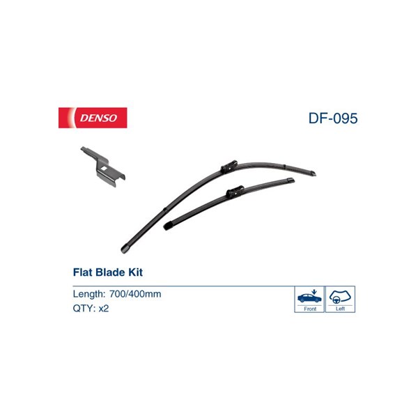 Torkarblad, Förarsida, Passagerarsida Denso DF-095 DENSO