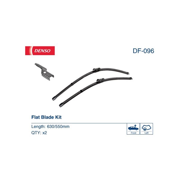 Torkarblad, Förarsida, Passagerarsida Denso DF-096 DENSO