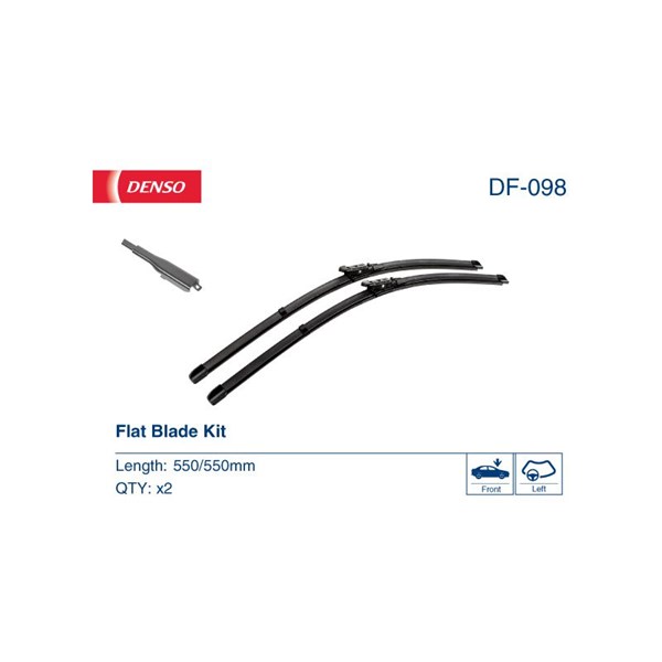 Torkarblad, Förarsida, Passagerarsida Denso DF-098 DENSO