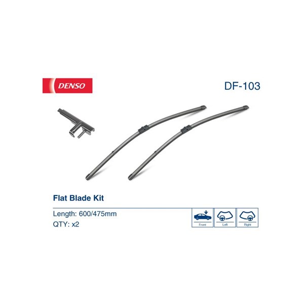 Torkarblad, Förarsida, Passagerarsida Denso DF-103 DENSO