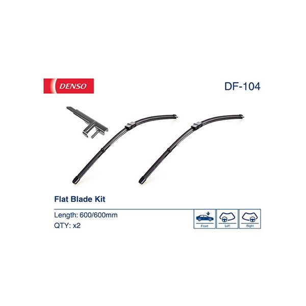 Torkarblad, Förarsida, Passagerarsida Denso DF-104 DENSO