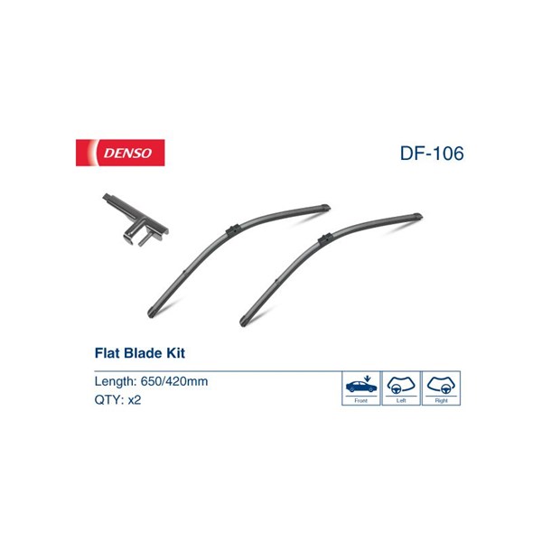 Torkarblad, Förarsida, Passagerarsida Denso DF-106 DENSO