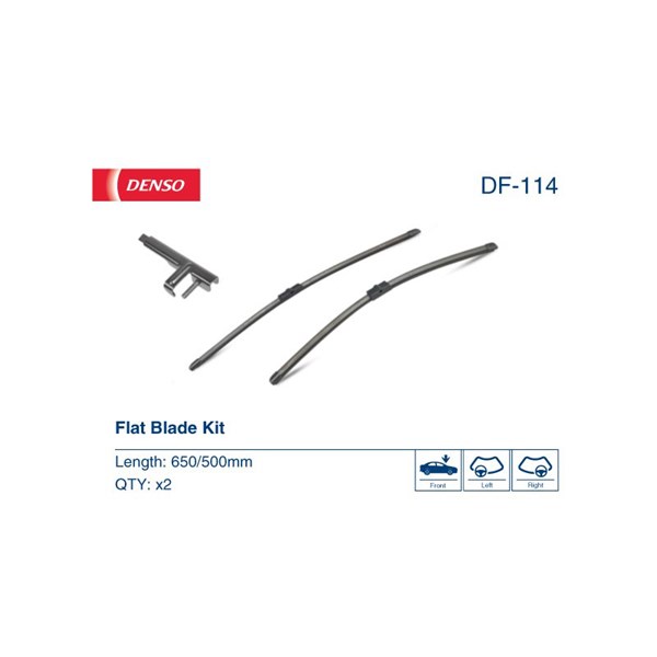 Torkarblad, Förarsida, Passagerarsida Denso DF-114 DENSO