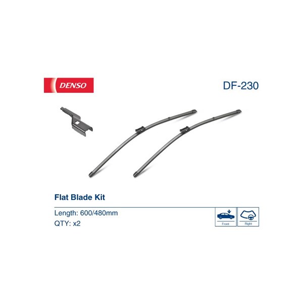 Torkarblad, Förarsida, Passagerarsida Denso DF-230 DENSO