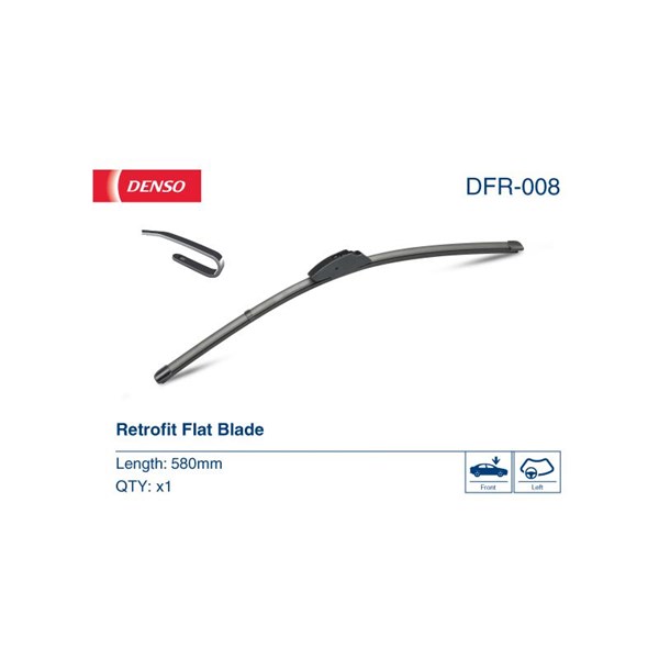 Torkarblad, Förarsida, Passagerarsida Denso DFR-008 DENSO