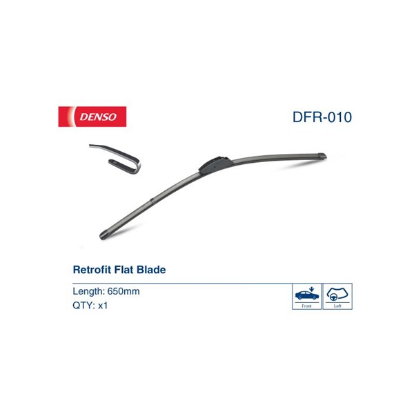 Torkarblad, Förarsida, Passagerarsida Denso DFR-010 DENSO