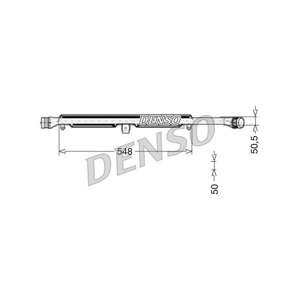 Intercooler, Mitt Denso DIT02026 DENSO