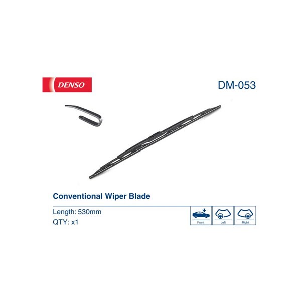 Torkarblad, Bak, Förarsida, Passagerarsida Denso DM-053 DENSO