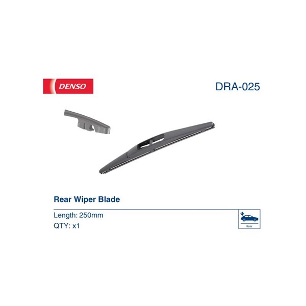 Torkarblad, Bak Denso DRA-025 DENSO