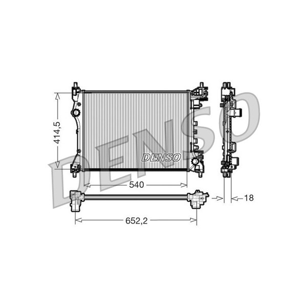 Kylare, motorkylning Denso DRM01005 DENSO