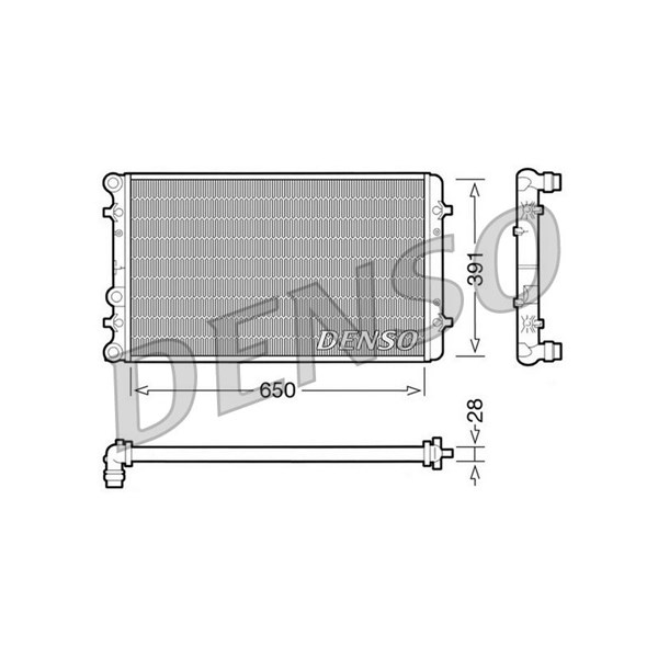 Kylare, motorkylning Denso DRM02007 DENSO
