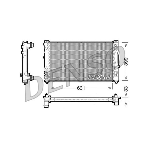 Kylare, motorkylning Denso DRM02030 DENSO