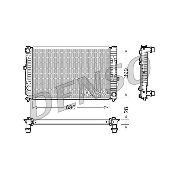 Kylare, motorkylning Denso DRM02032 DENSO