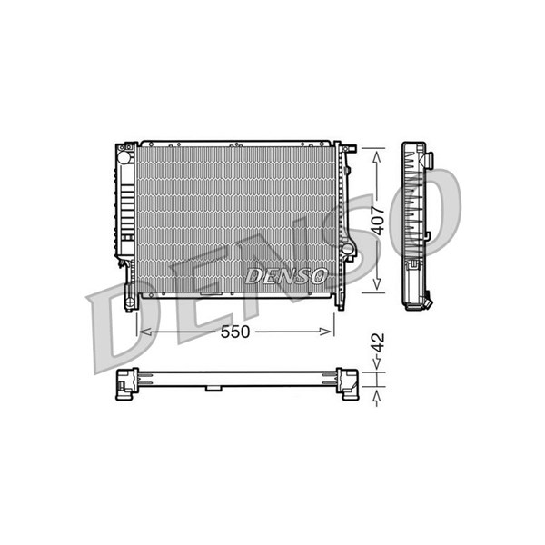 Kylare, motorkylning Denso DRM05039 DENSO