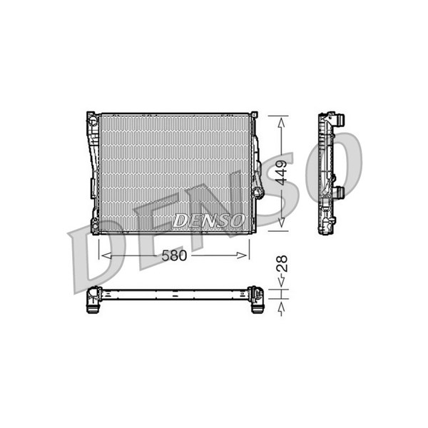 Kylare, motorkylning Denso DRM05069 DENSO
