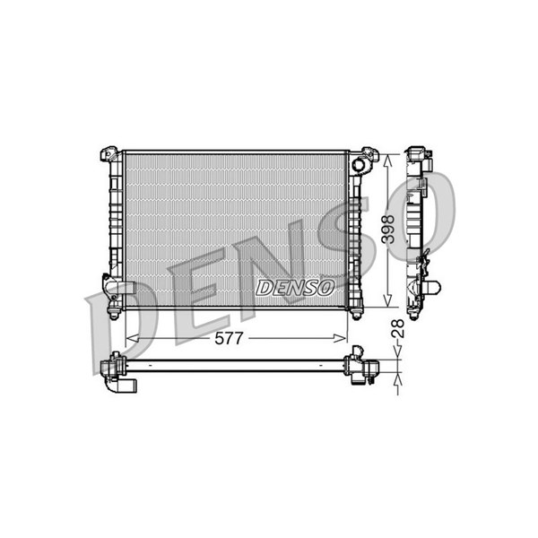 Kylare, motorkylning Denso DRM05100 DENSO