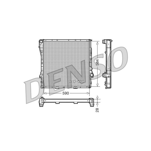 Kylare, motorkylning Denso DRM05116 DENSO