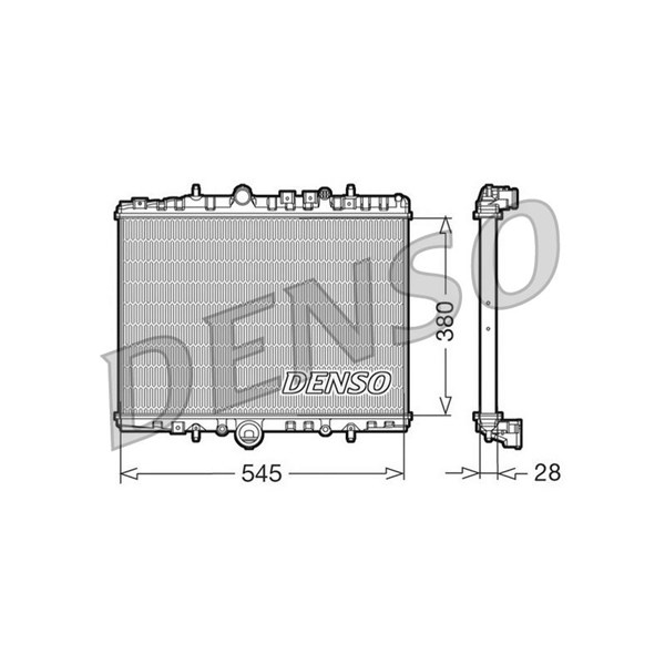 Kylare, motorkylning Denso DRM07056 DENSO