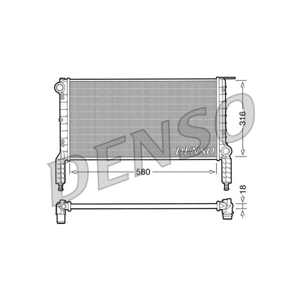 Kylare, motorkylning Denso DRM09063 DENSO