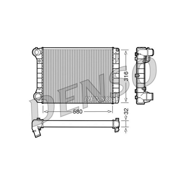 Kylare, motorkylning Denso DRM09101 DENSO