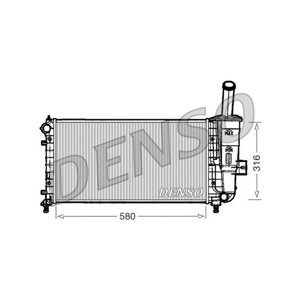 Kylare, motorkylning Denso DRM09102 DENSO