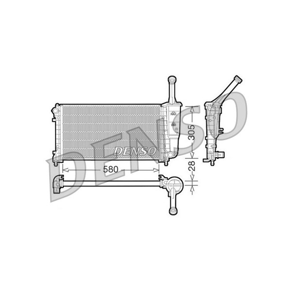 Kylare, motorkylning Denso DRM09106 DENSO