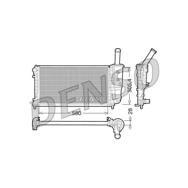 Kylare, motorkylning Denso DRM09108 DENSO