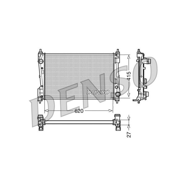 Kylare, motorkylning Denso DRM09110 DENSO