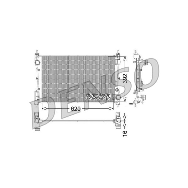 Kylare, motorkylning Denso DRM09114 DENSO