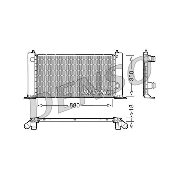 Kylare, motorkylning Denso DRM09121 DENSO