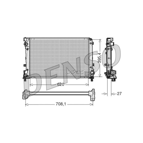 Kylare, motorkylning Denso DRM09163 DENSO